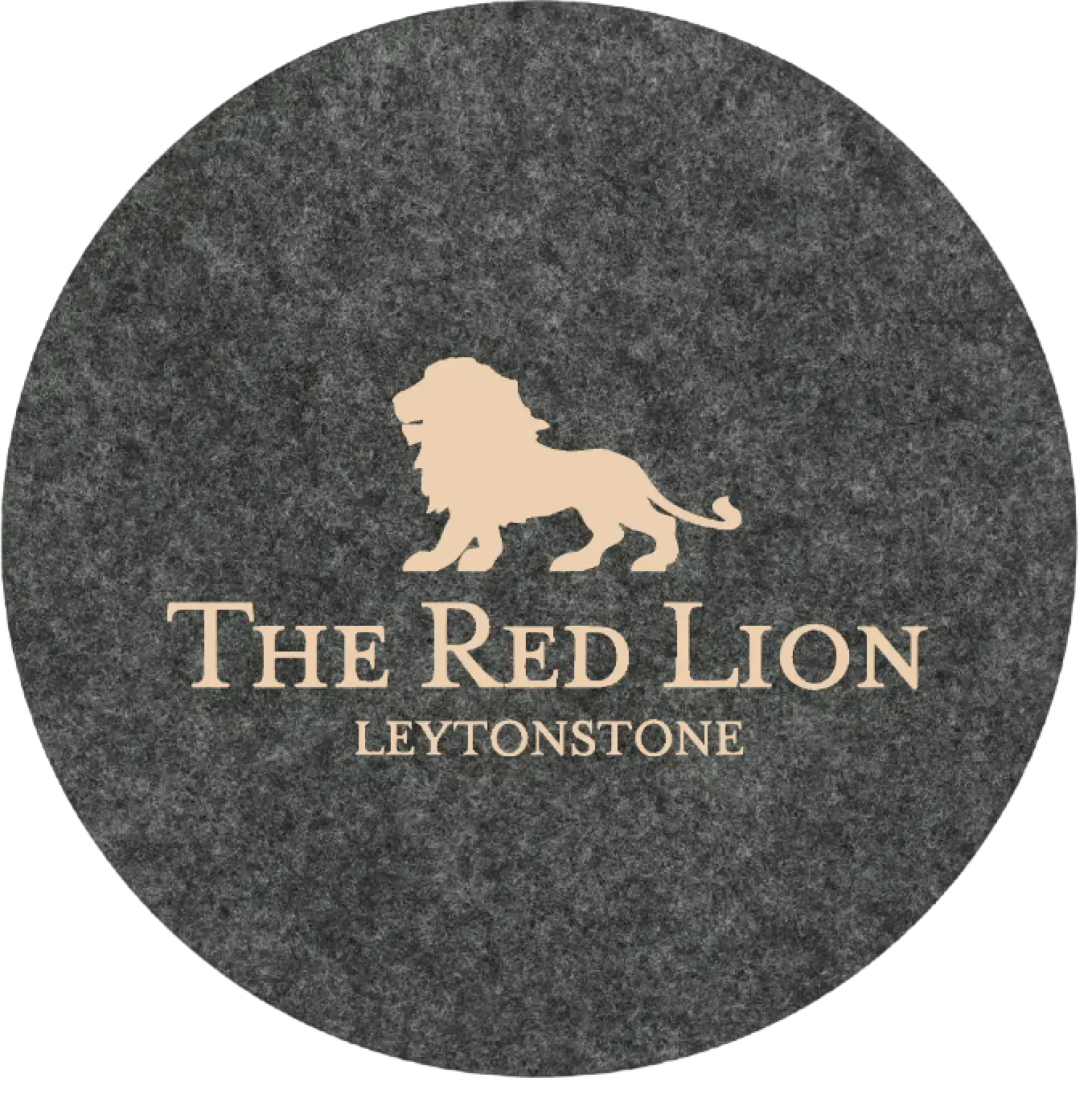 Recycled PET felt branded coaster